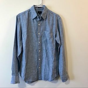 J. Crew Blue Linen Shirt